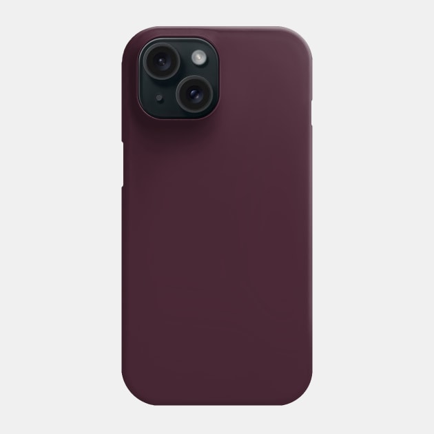 Dark Burgundy Plain Solid Color Phone Case by squeakyricardo