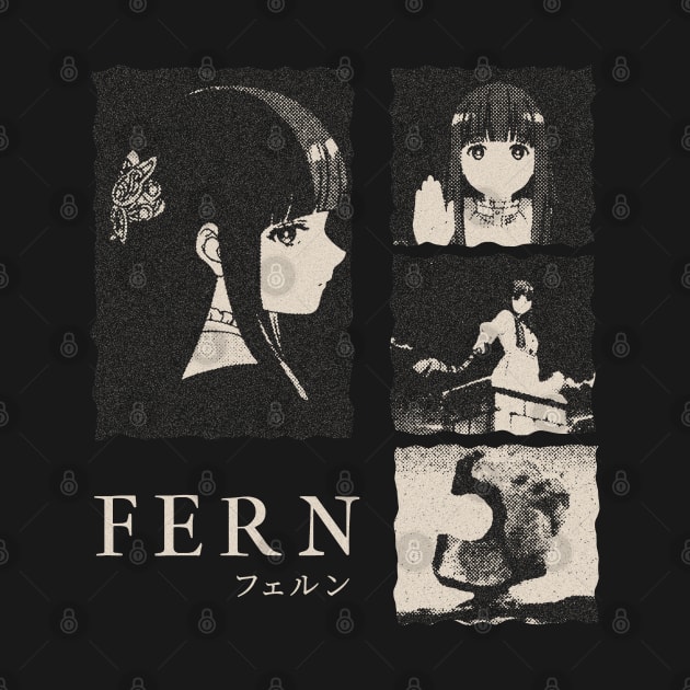 Fern Gloomy Halftone Fanart Design by Gloomeeey