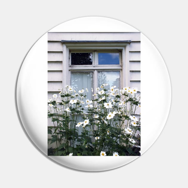 White Window Flowers Pin by pinkal