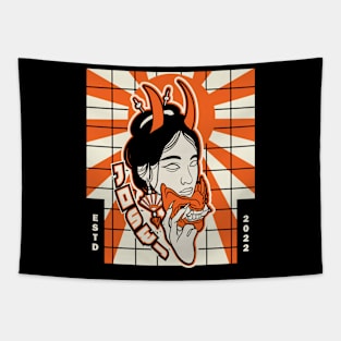 Geisha Girl Tapestry