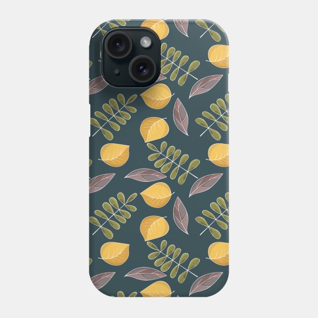 colored autumn leaves Phone Case by YuliiaLestes