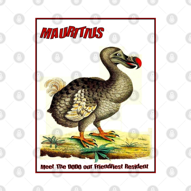 Mauritius Islands Extinct Dodo Tourism Print by posterbobs