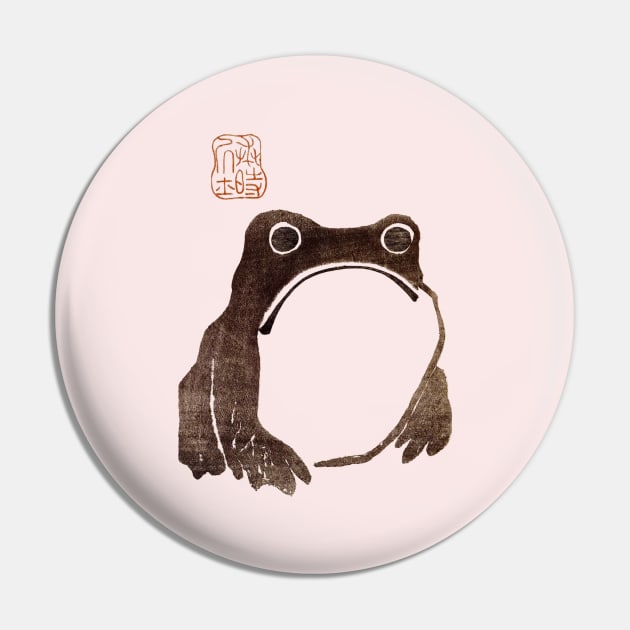 The Grumpy Japanese Frog and Cute Sad Toad in a Kawaii Aesthetic Phrog Thought Bubble Scene Pin by Ministry Of Frogs