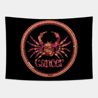 "Lunar Whispers: Cancer Serenade"- Zodiac Horoscope Star Signs Tapestry