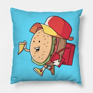 Happy Hamburger Schoolboy Pillow