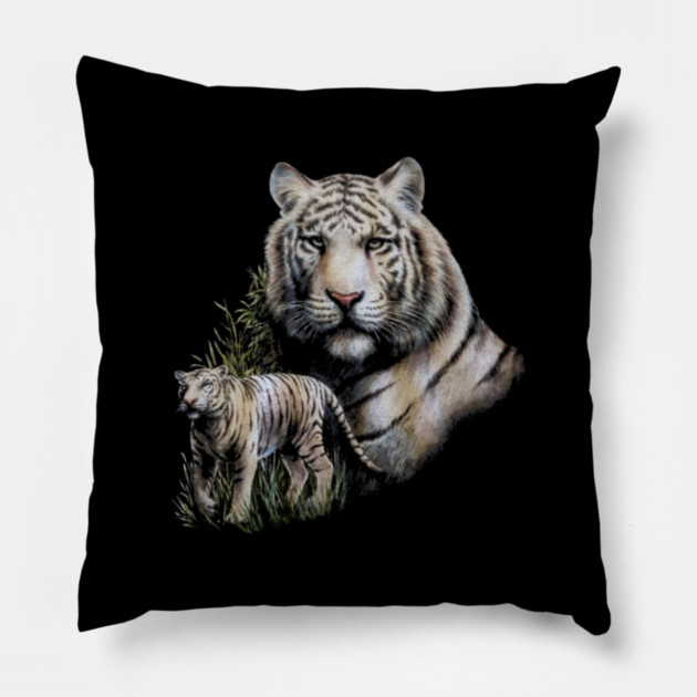 White Tiger Double White Tiger Kissen Teepublic De