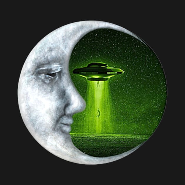 Moon Crescent - Alien Abduction (Green) by Lunar Lens