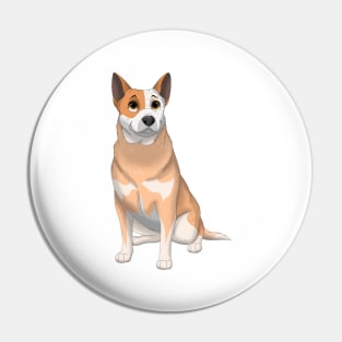 Red Australian Cattle Dog Pin