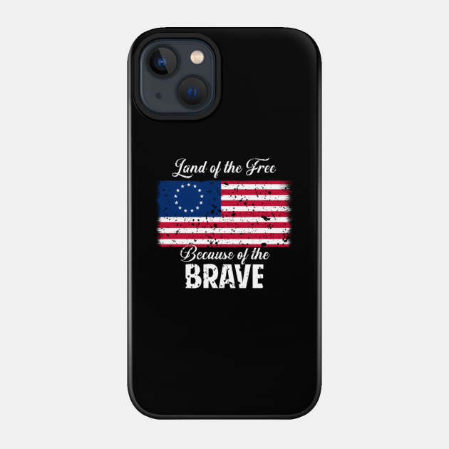 1776 Patriotic Betsy Ross American Flag Shirt 13 Colonies - Gift - Phone Case