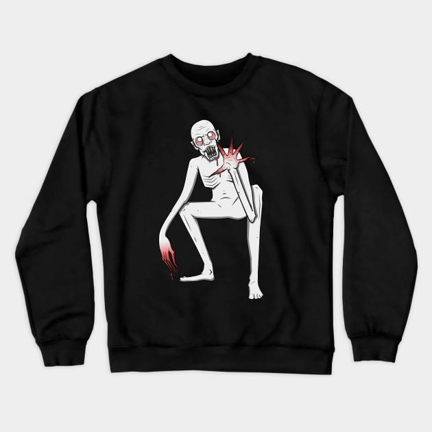 Scp 096 Shy Creepy Guy Secure Contain Protect Containment Scp 096 Crewneck Sweatshirt Teepublic