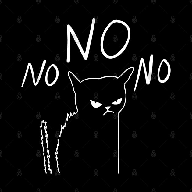 Cat Says No by artbycoan