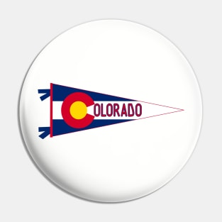 Colorado Flag Pennant Pin