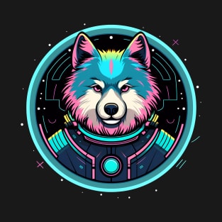 Alaskan Malamute Cosmic Puppy Dog Outer Space Astronaut T-Shirt