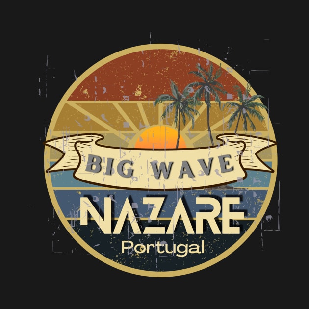 Nazare Big Wave Design by Blumammal