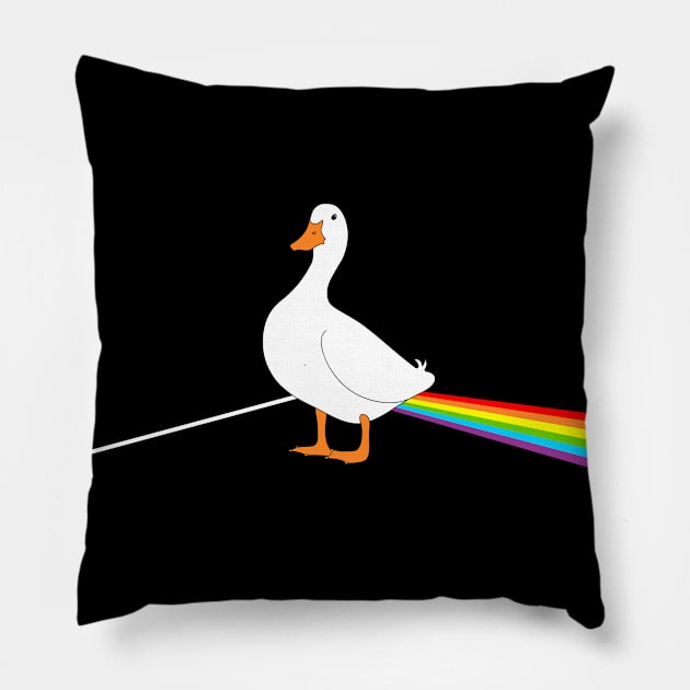 Duck Side of the Moon Pillow by BinChickenBaby