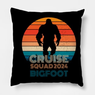 BIGFOOT squad Cruise Family Vacation Cruise squad 2024 Summer T-Shirt Pillow