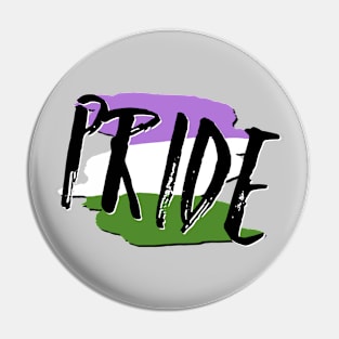 Genderqueer pride Pin