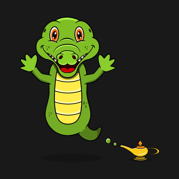 Cute Crocodile Ghost and Flying by tedykurniawan12