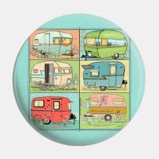 Camping Glamping in Vintage Trailers! Pin