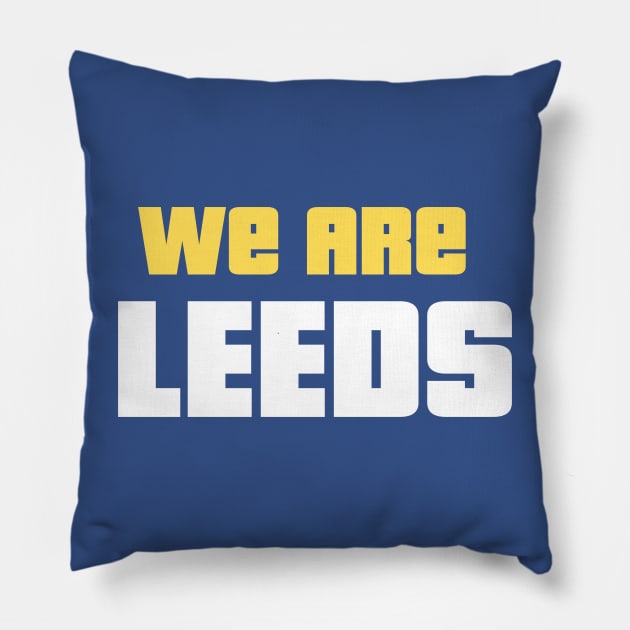 We Are Leeds Pillow by Providentfoot