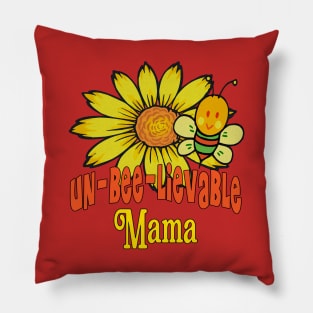 Unbelievable Mama Sunflowers and Bees Pillow