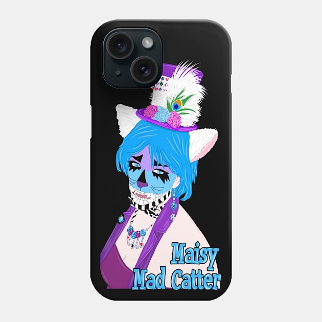 Maisy Mad Catter Phone Case by MelanieJeyakkumar