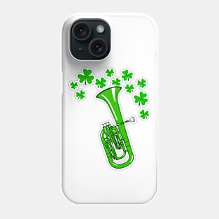 St Patrick's Day Tenor Horn Teacher Brass Player Phone Case