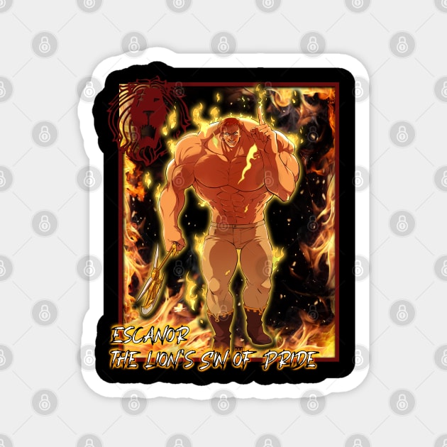 Escanor Lion's Sin of Pride - Seven Deadly Sins Magnet by Otaku Vibes