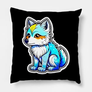 Adorable of Colorful Wolves 002 Pillow