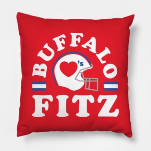 Buffalo Loves Fitz Football Fitzpatrick Pillow