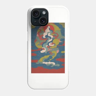 cool abstract ukiyo-e design Phone Case