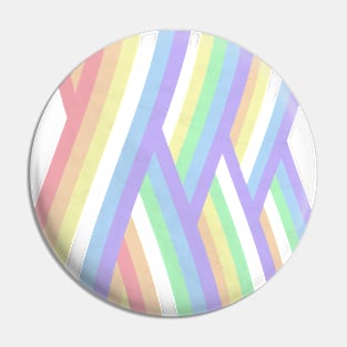 Rainbow minimal marble geometric Pin