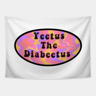 Yeetus the Diabeetus Retro Tapestry