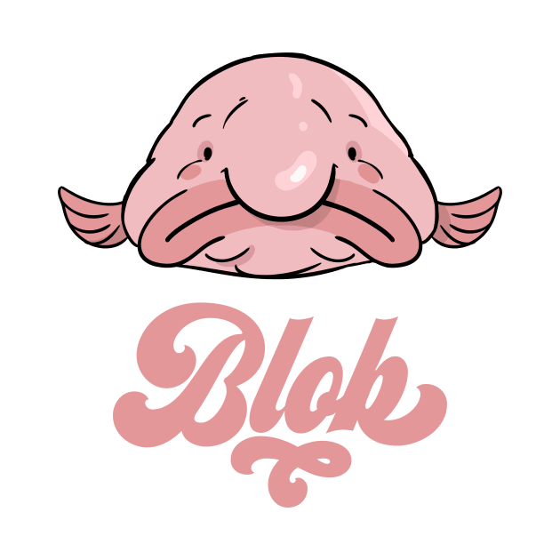 Blobfish, ugly cute Blobfish, ugly fish, cute fish, by Radarek_Design