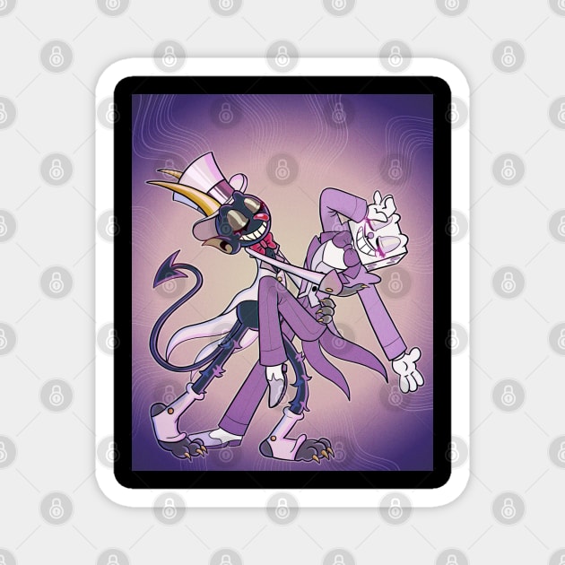 Cuphead - Devil x King Dice Magnet for Sale by -RotaS