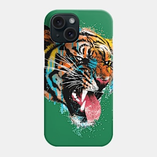 GreenTiger t-shirt__تي شيرت النمر الاخضر Phone Case