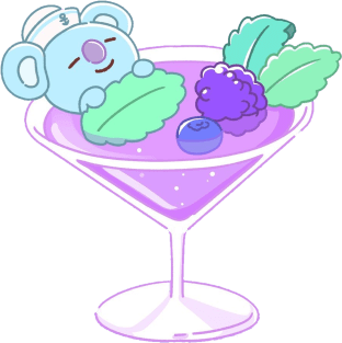 BT21 Koya Cocktail Magnet