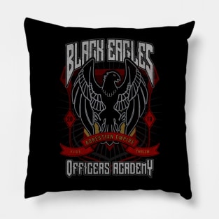 Black Eagles Crest Pillow