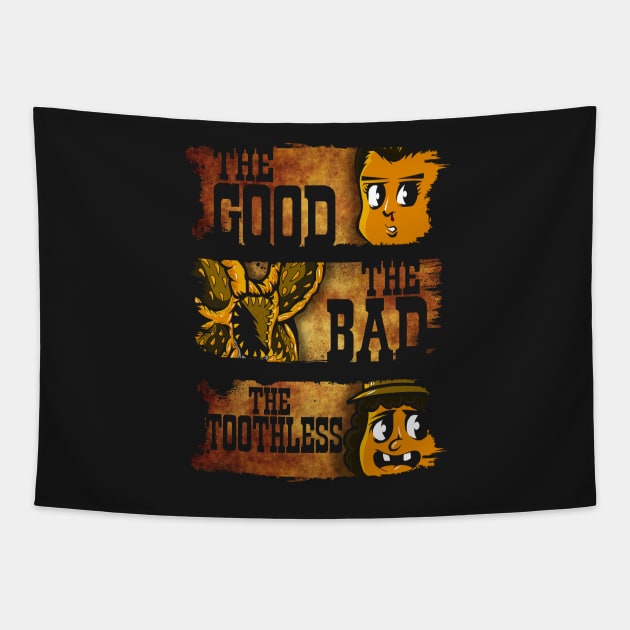 The Good The Bad & The Toothless Tapestry by Lmann17