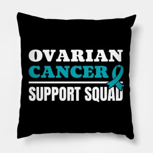 Ovarian Cancer Support Squad - Bold Typograph Pillow