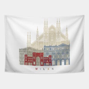 Milan V2 skyline poster Tapestry