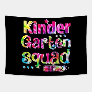 Tie Dye Kindergarten Squad Back To School Teachers Student Tapestry