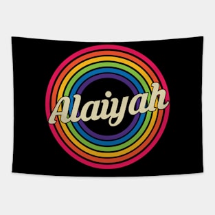 Alaiyah - Retro Rainbow Style Tapestry