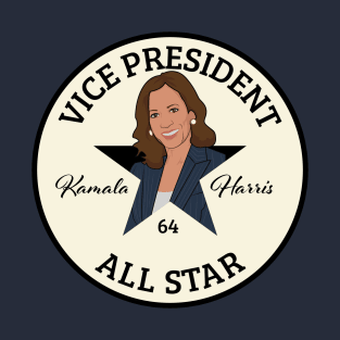 Kamala Wears Chucks Illustration T-Shirt