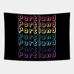 Retro Portland Pride Tapestry