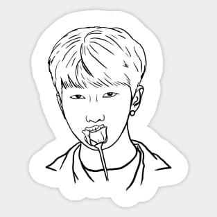 BTS RM Mirror Selfie Sticker Sticker for Sale by vforvisual