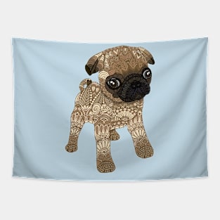 Pug Puppy Tapestry