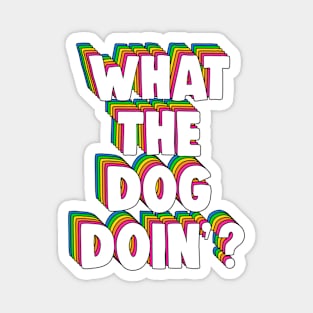 What The Dog Doin' Meme Magnet