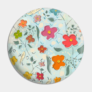 Floral Pattern Pin