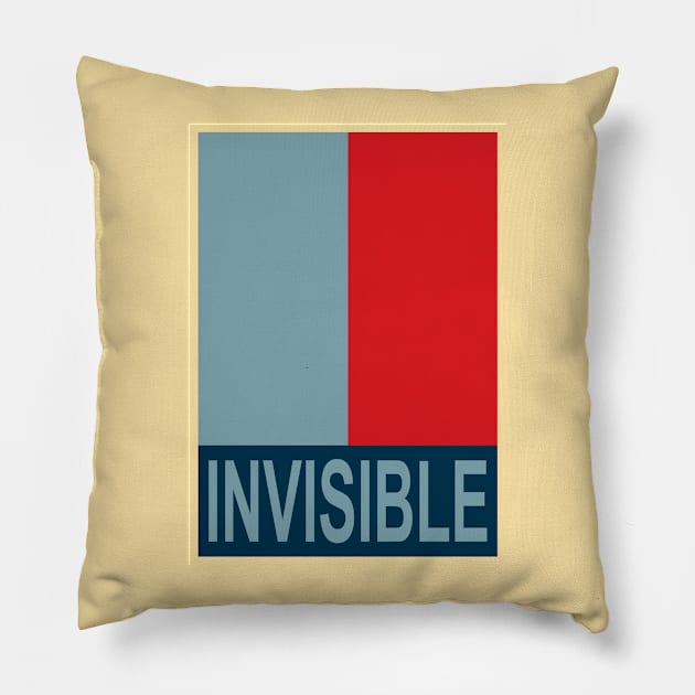 Invisible Man for President Pillow by Ed's Craftworks